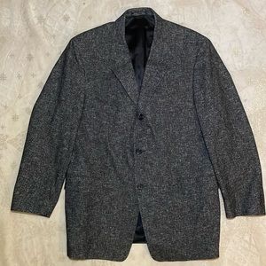 Kenneth Cole New York Black & White Textured  Jacket Sport Coat